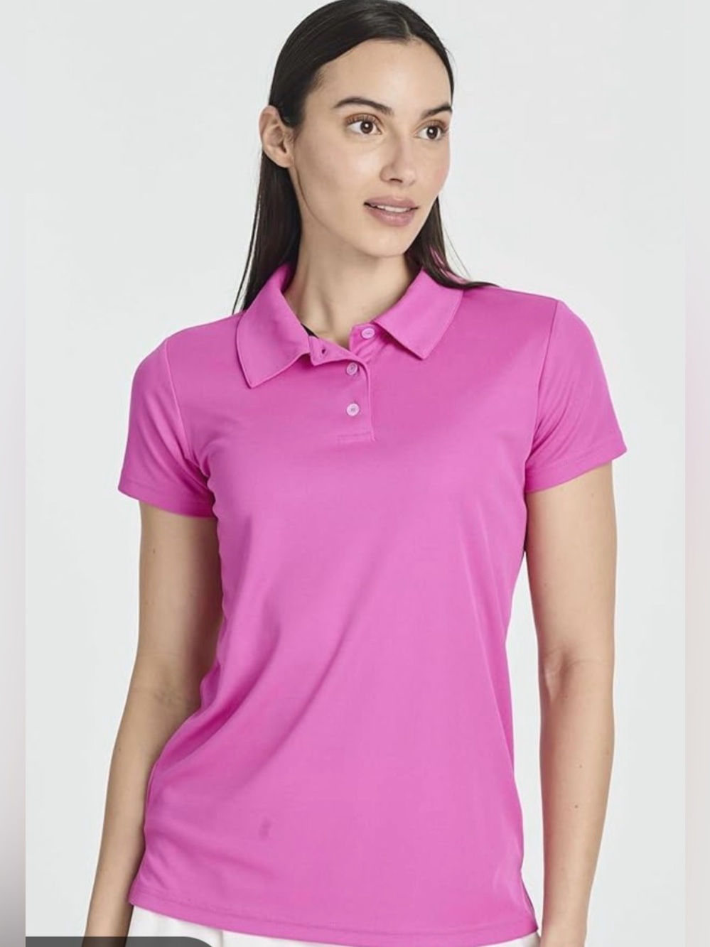 Pink Women's Polo Top - Classic Short Sleeve NWT Small